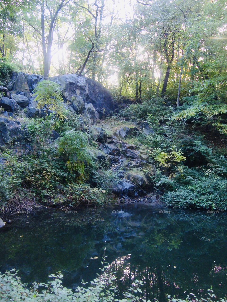 Waterfall in the city