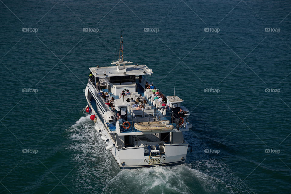 Tourists boat