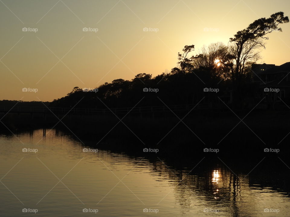 Sunset on Lockwood Folly River
