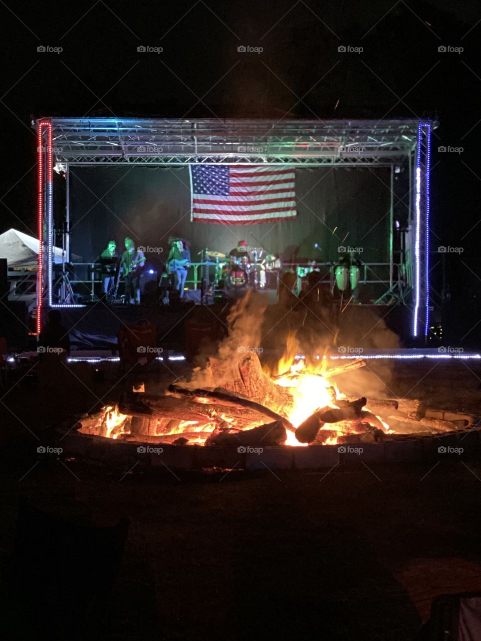 Bonfire Flag Celebration.  