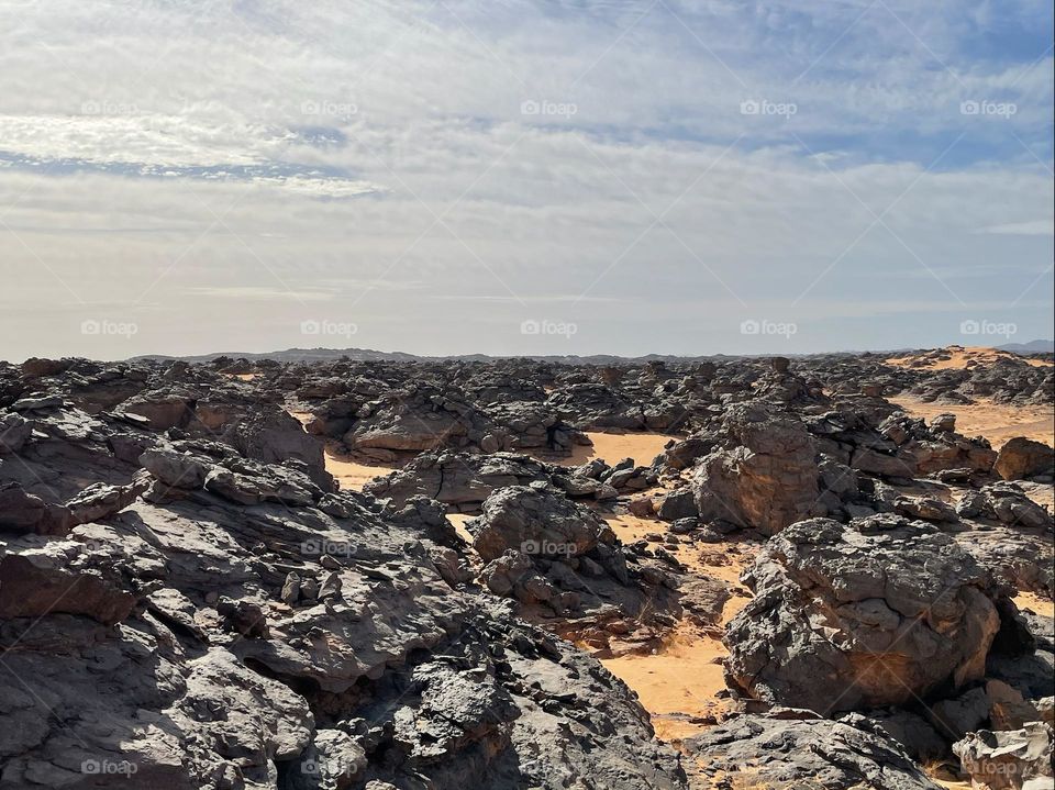 ‏Maghedet is a bizarre world of strange rock formations in Libya 
