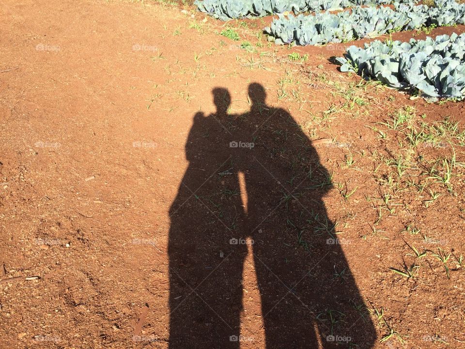 Shadow photo of two people