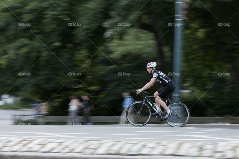 Race, Hurry, Action, Cyclist, Road