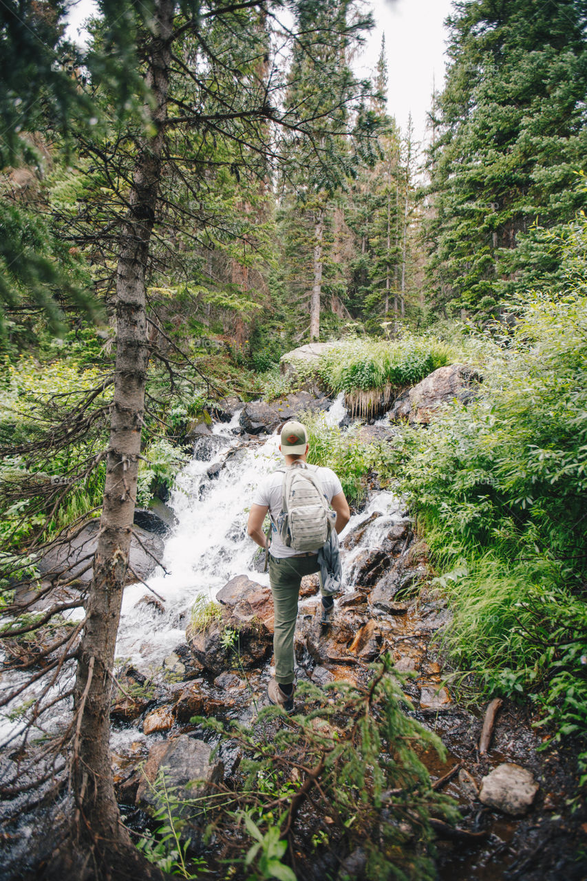 Hiking in nature 