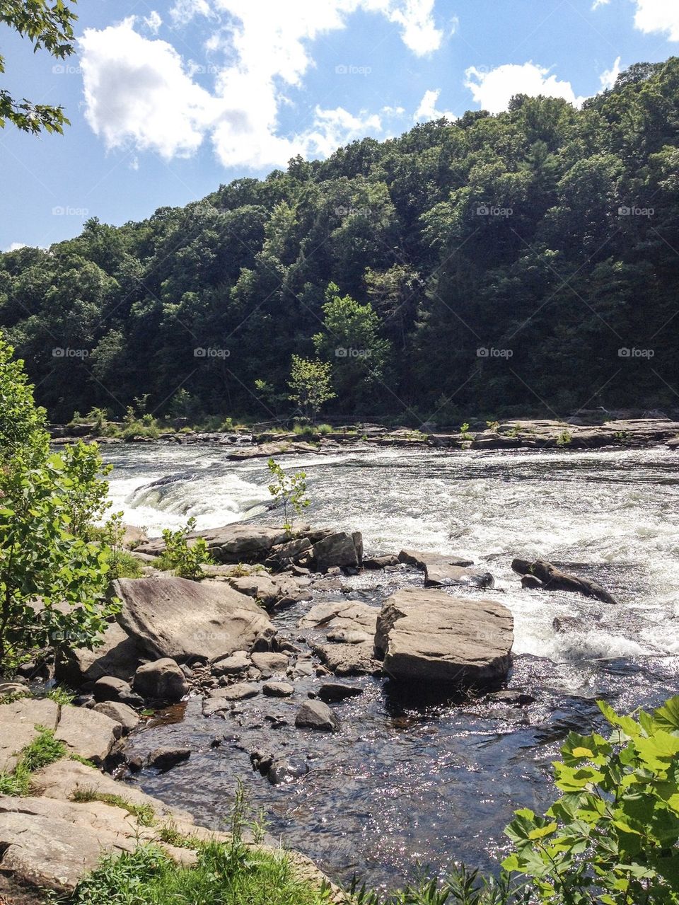 Rocks and water at Ohiopyle