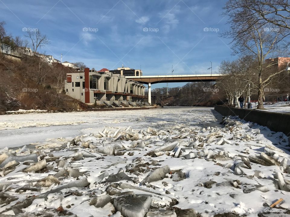 Frozen river