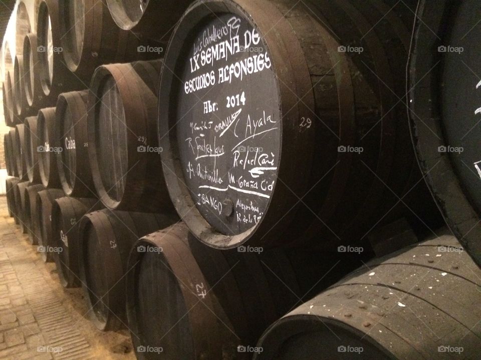 Spanish wine barrels 
