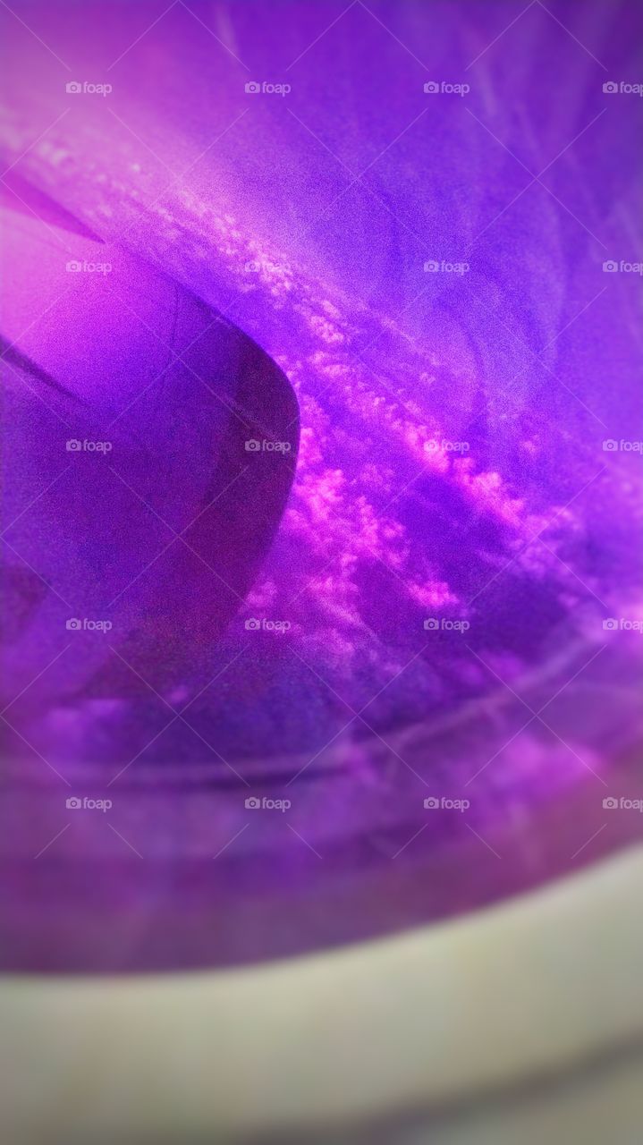 Pink clouds in space