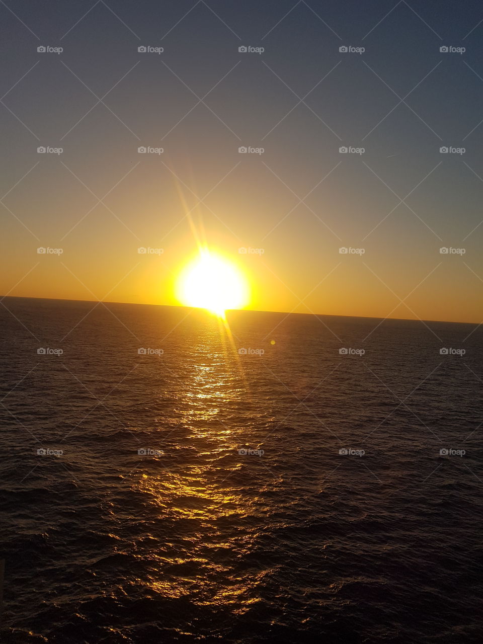 Sun in the cruise