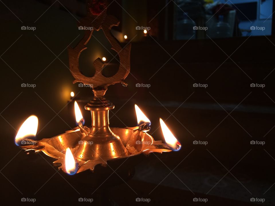 flames lamp