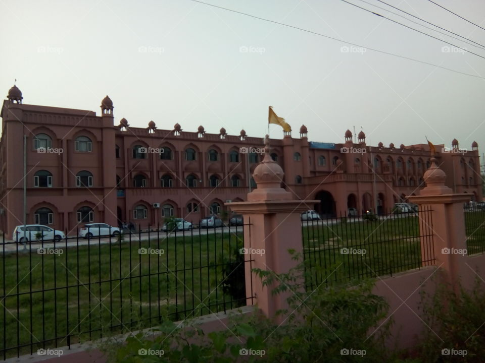 a beautiful building of a school in India