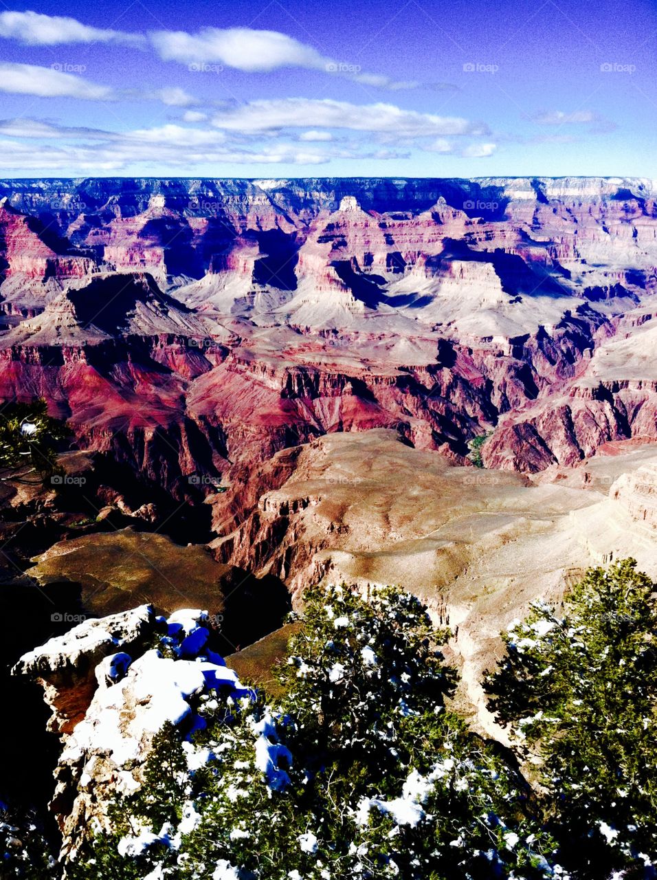 Snow in the Grand Canyon 