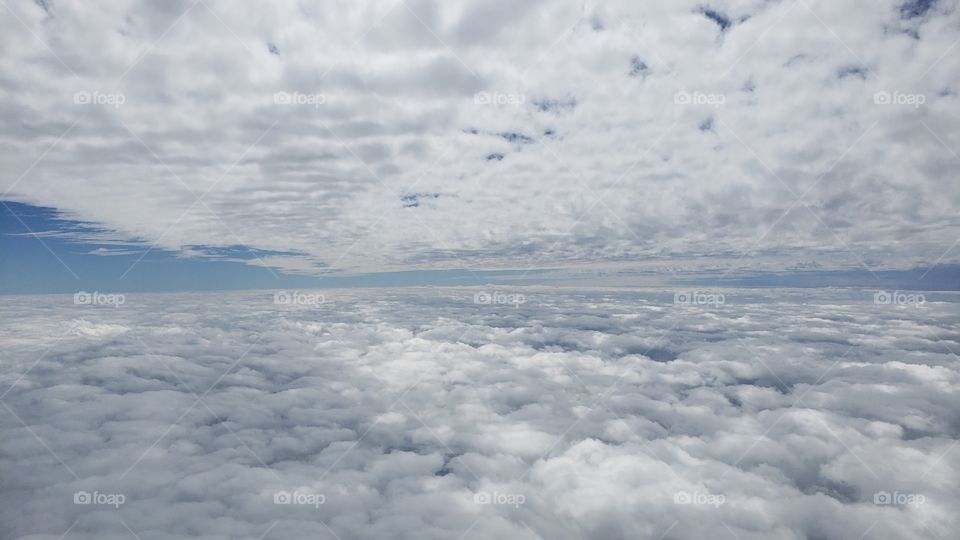 in between cloud layers