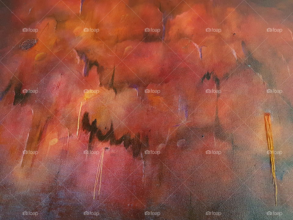 Another portion of my painting. I can see a lot of different things in this. It's beautiful.