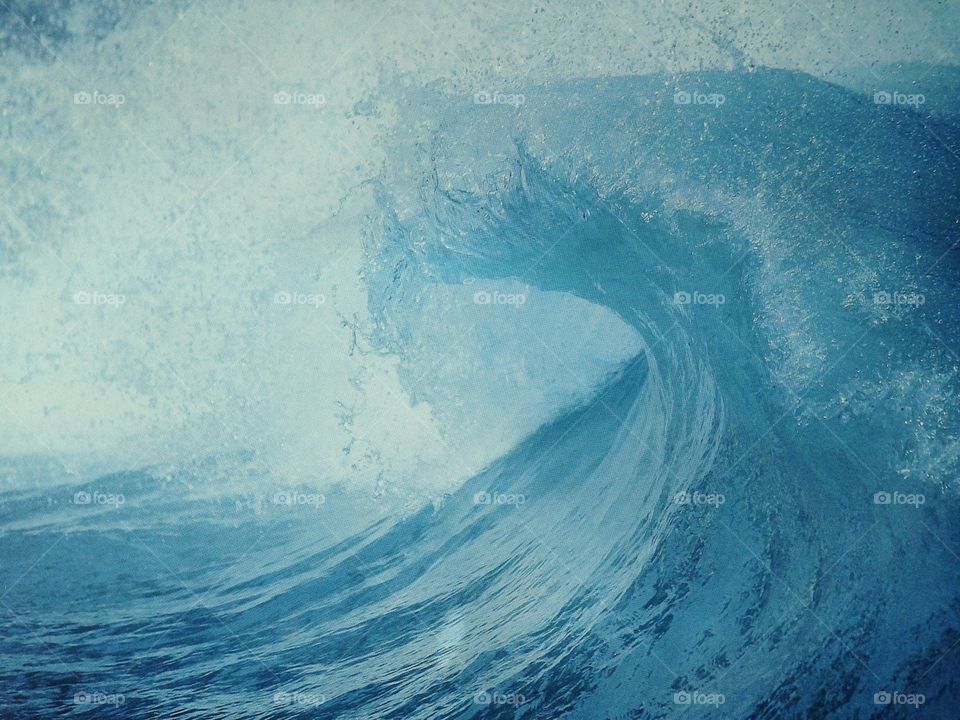 Ocean wave crash spray sea