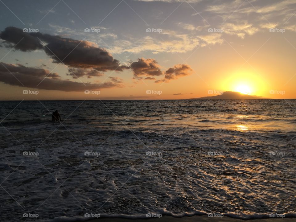 Dramatic sky at sunset