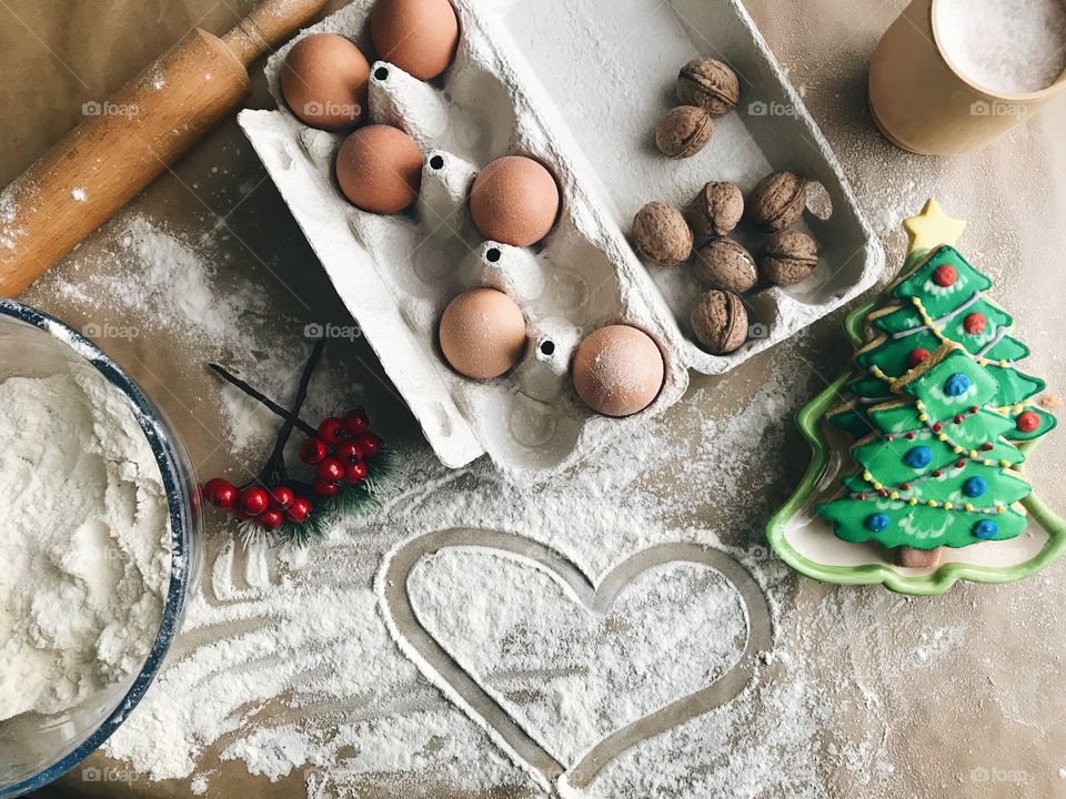 Prepping snacks for Santa 