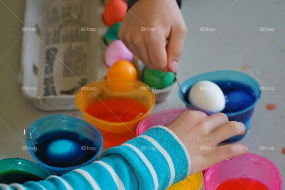 Coloring Easter Eggs