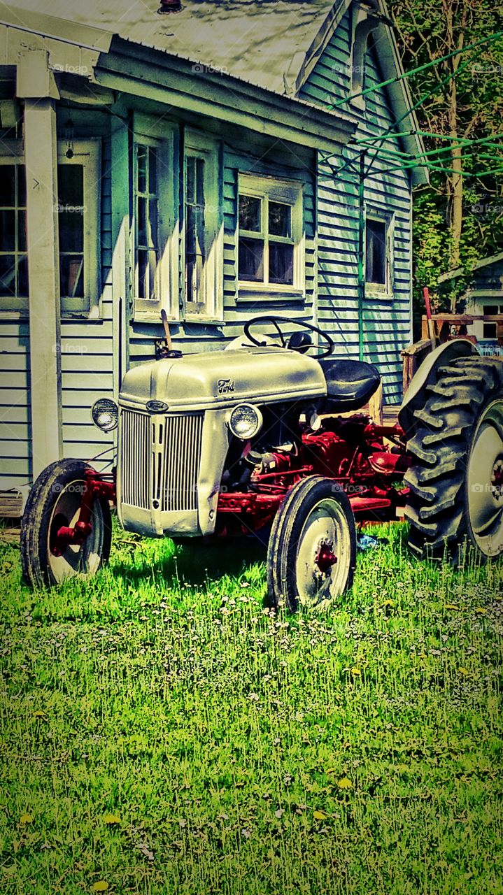 old Ford tractor