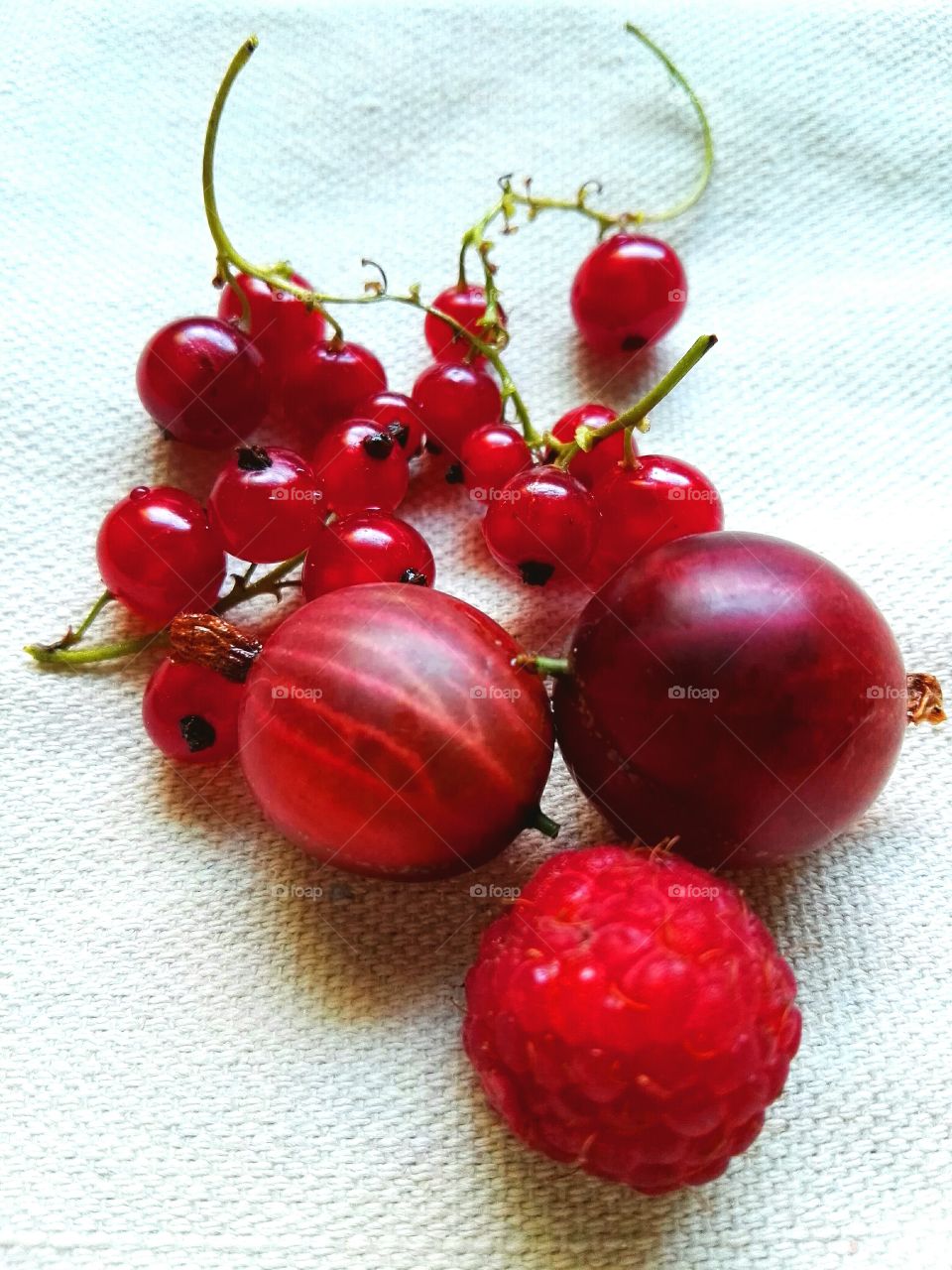 Berry fruits on table