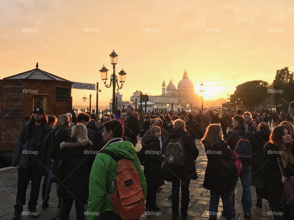 Sunset in Venice 