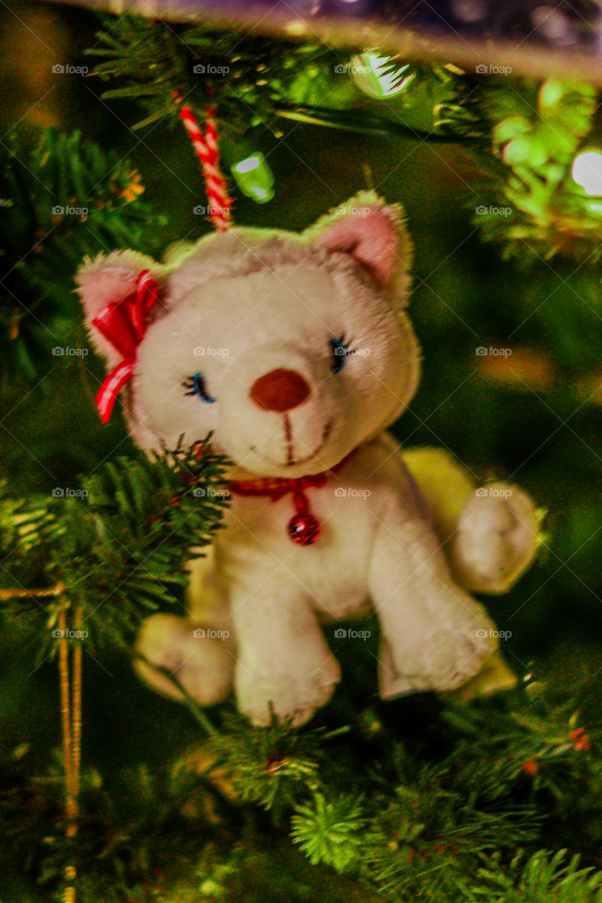 husky Christmas tree ornament