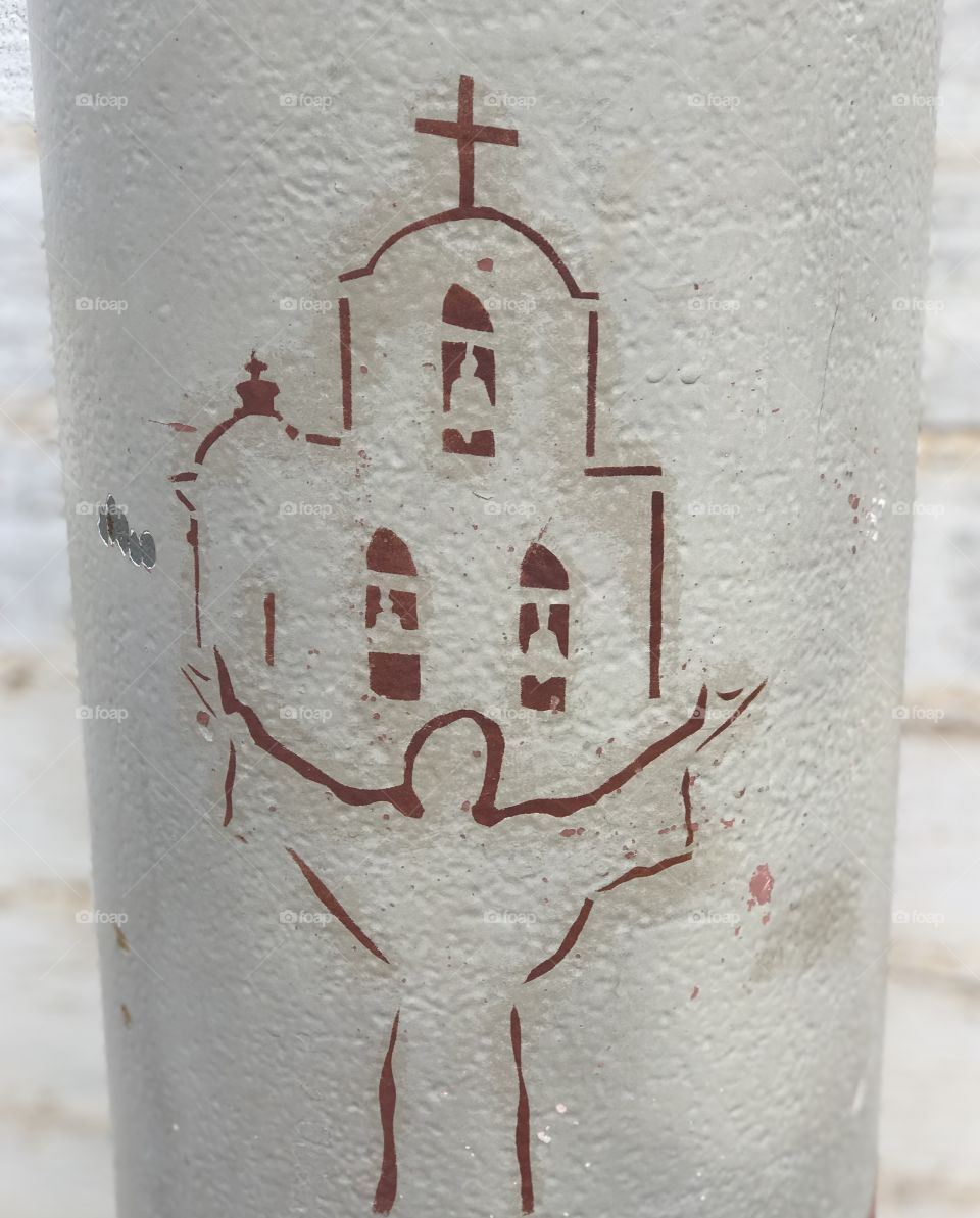 Drawing found at San Xavier del Bac Mission in Arizona