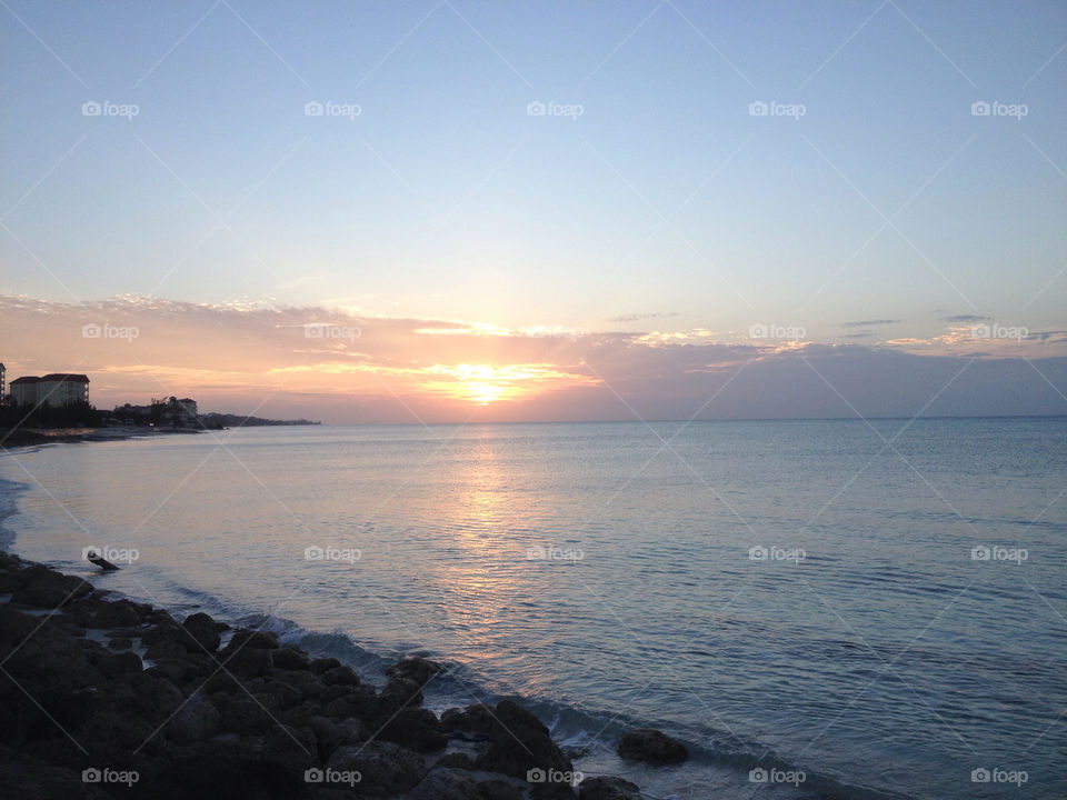 Sunset, Water, Dawn, Sun, No Person