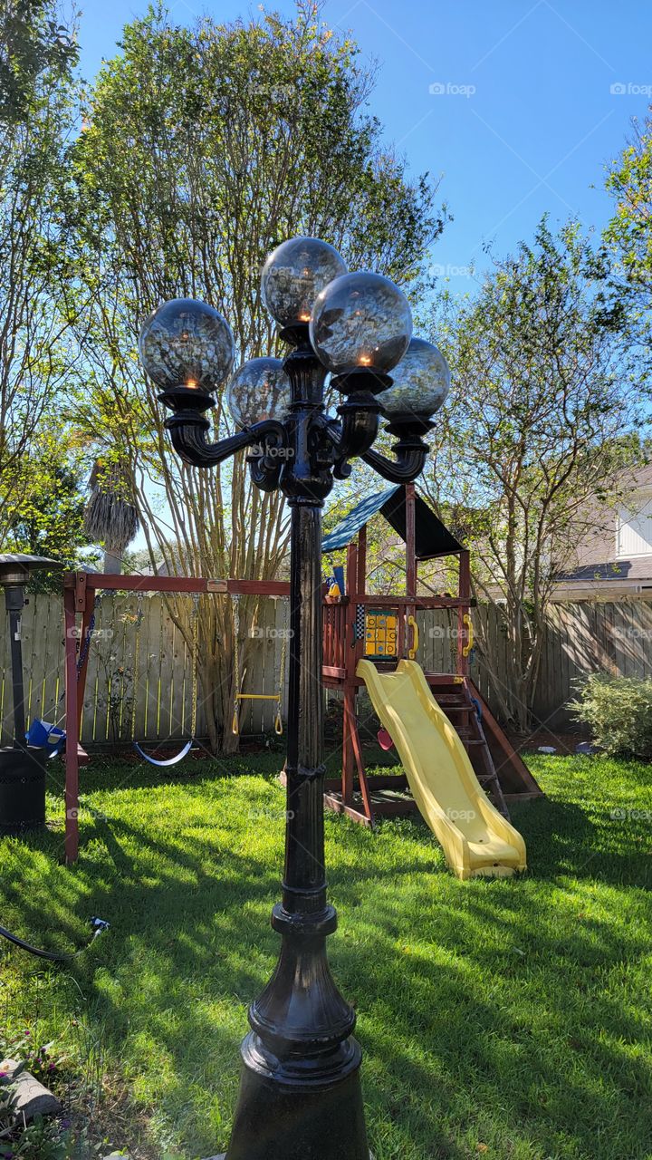 Black Transglobe light (5-globe)