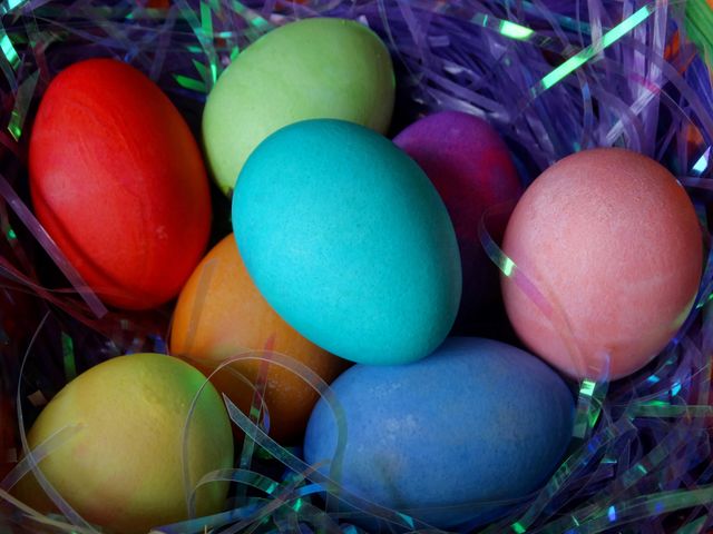 Pastel Colored Easter Eggs