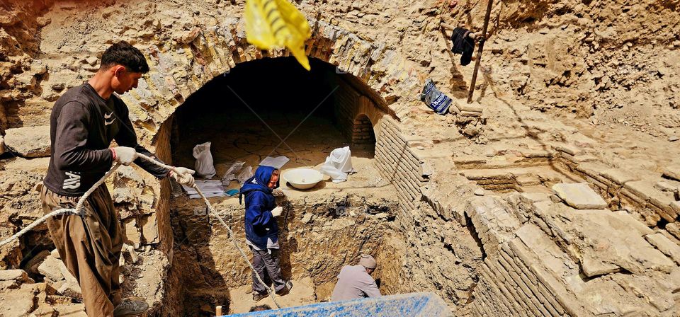 Archaeology. 
Working in an archaeological site is a difficult and risky job for women.