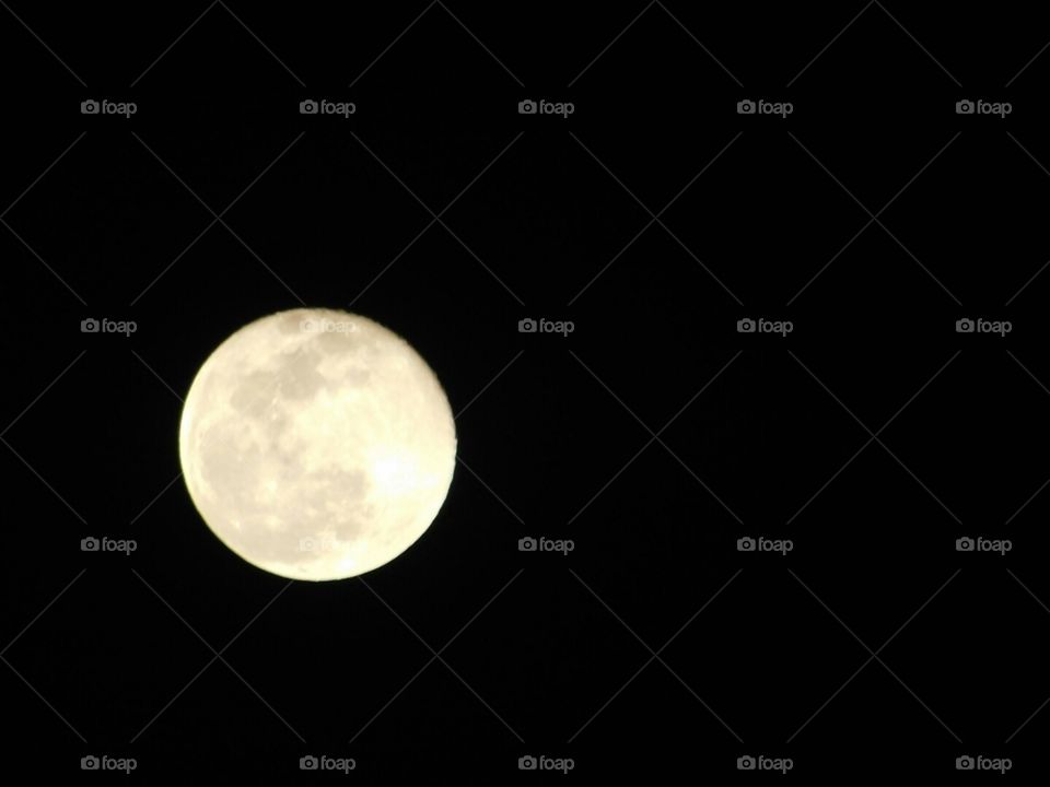 moon at mid night