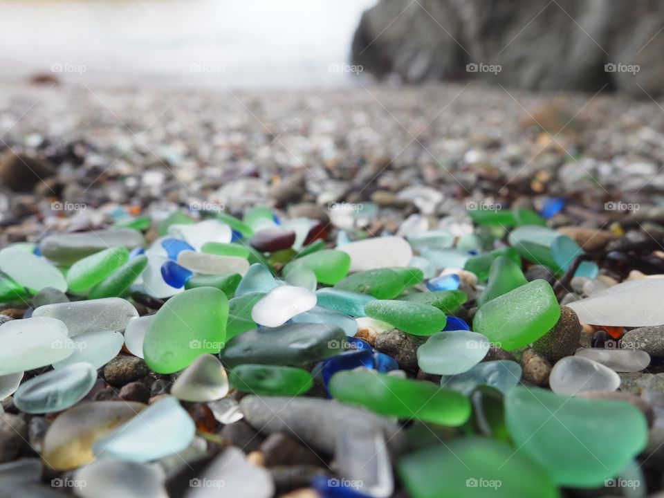 Sea glass beach 