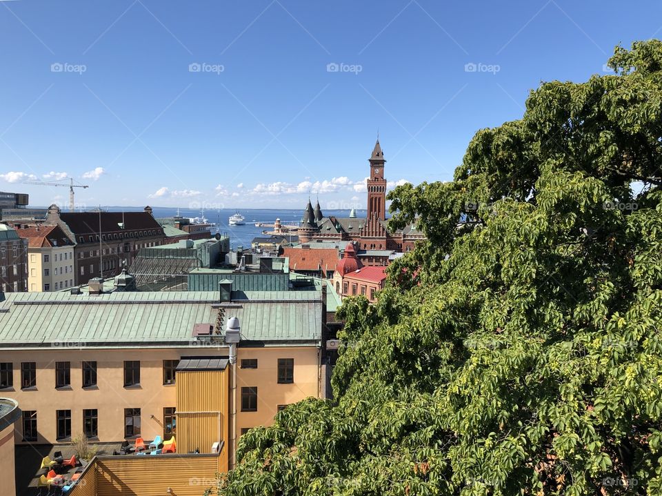 City landscape, Helsingborg Sweden