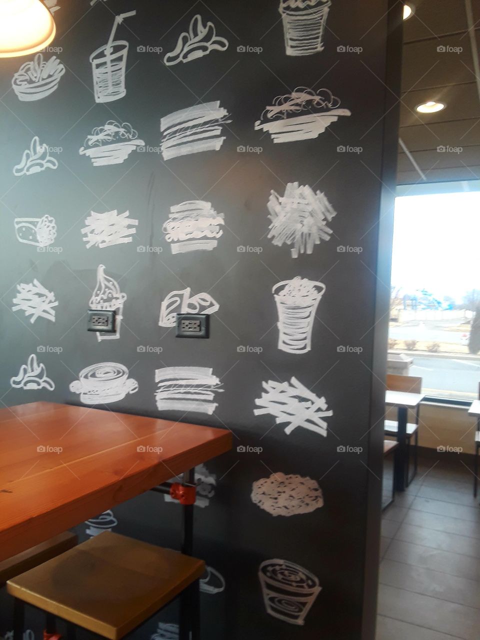 McDonalds Restaurant Sign Picture Drawing Painting