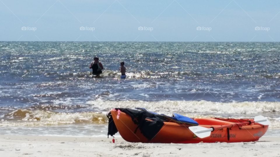 Kayak at the Beach