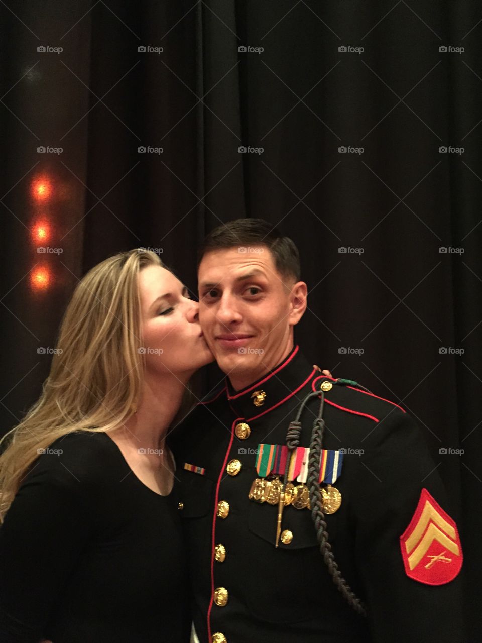 Military kiss 