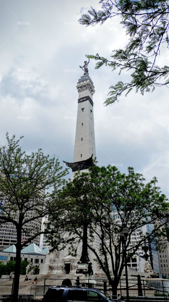 Monument Square, Indianapolis, Indiana. 