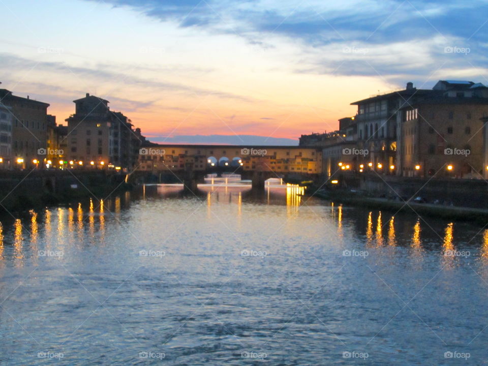 Water, City, No Person, Architecture, Sunset