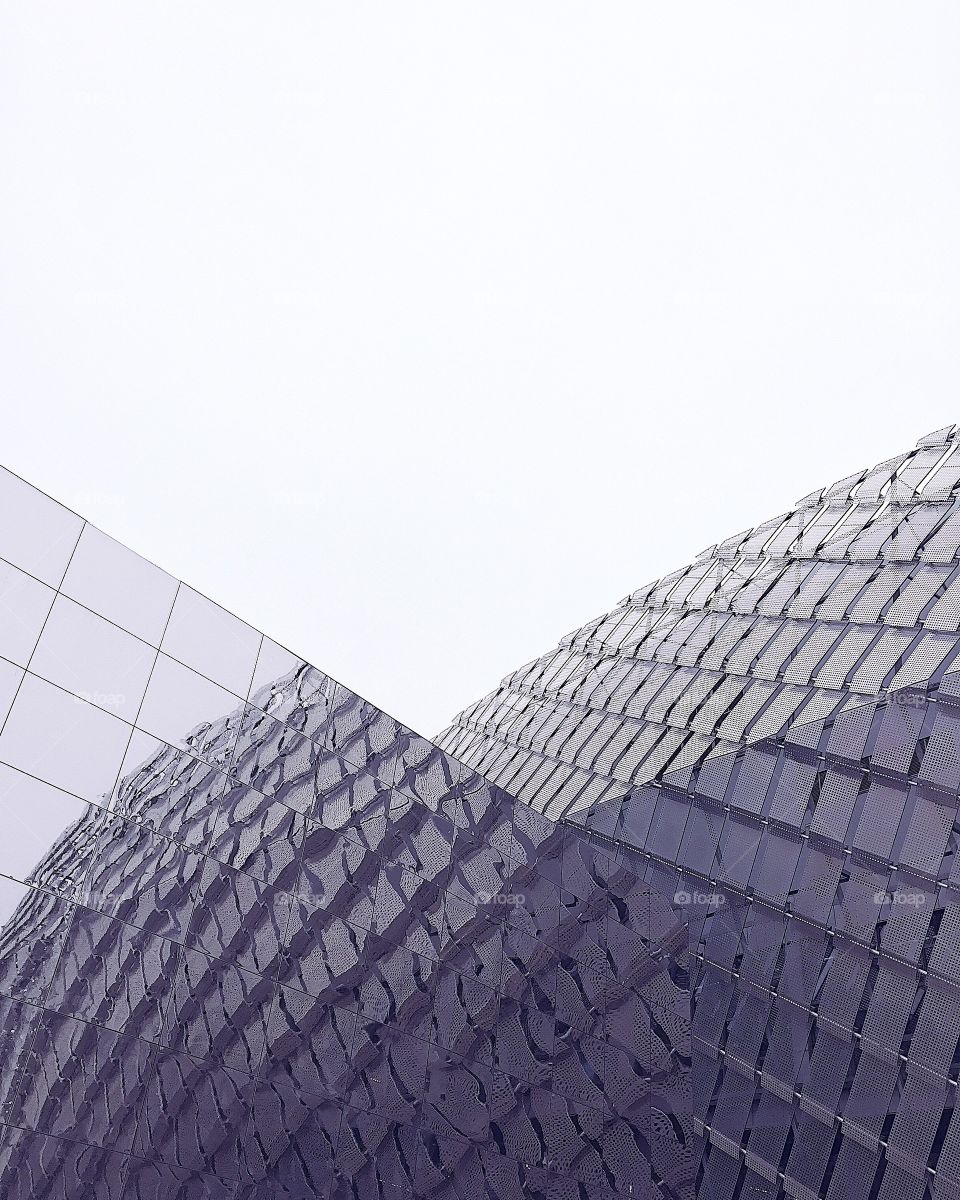 Low angle view of modern buildings