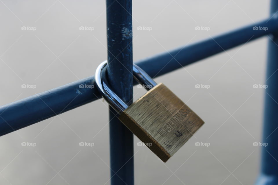 Lock on a fence
