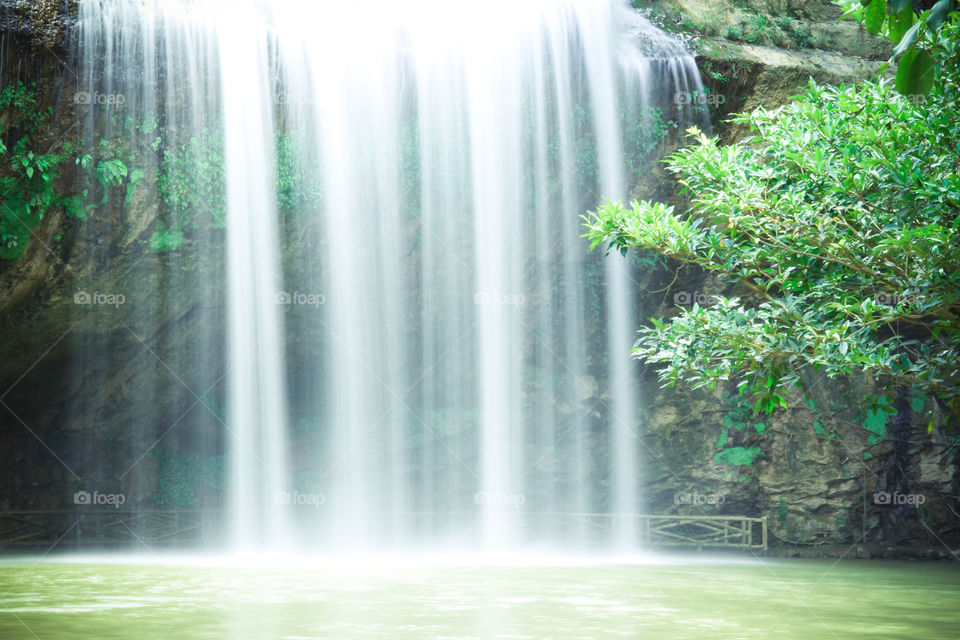 View of waterfall