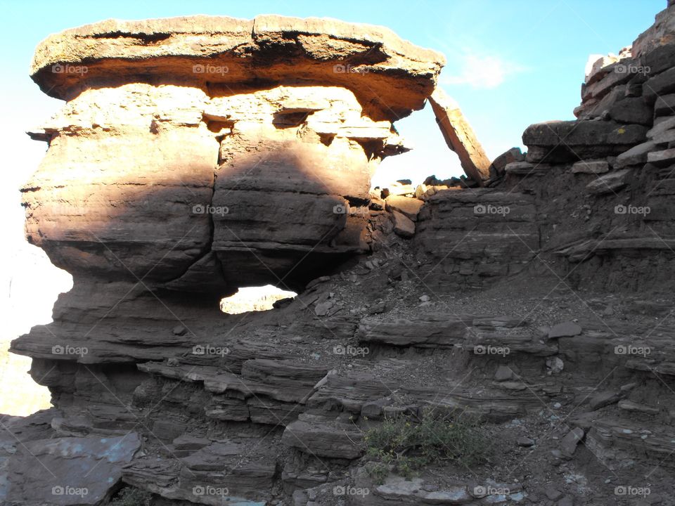 Hiking to the base of the Grand Canyon in Arizona