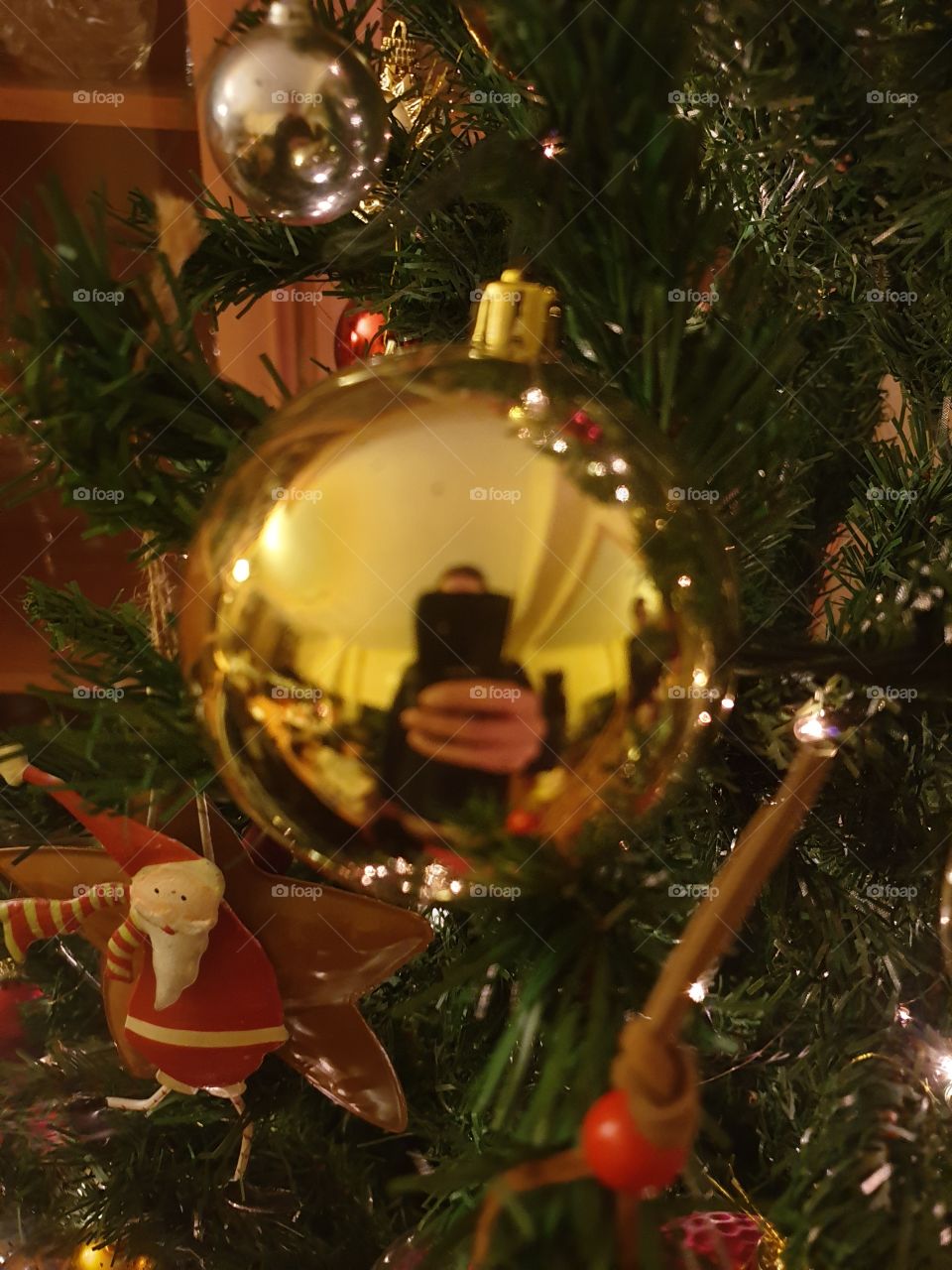 christmas tree closeup