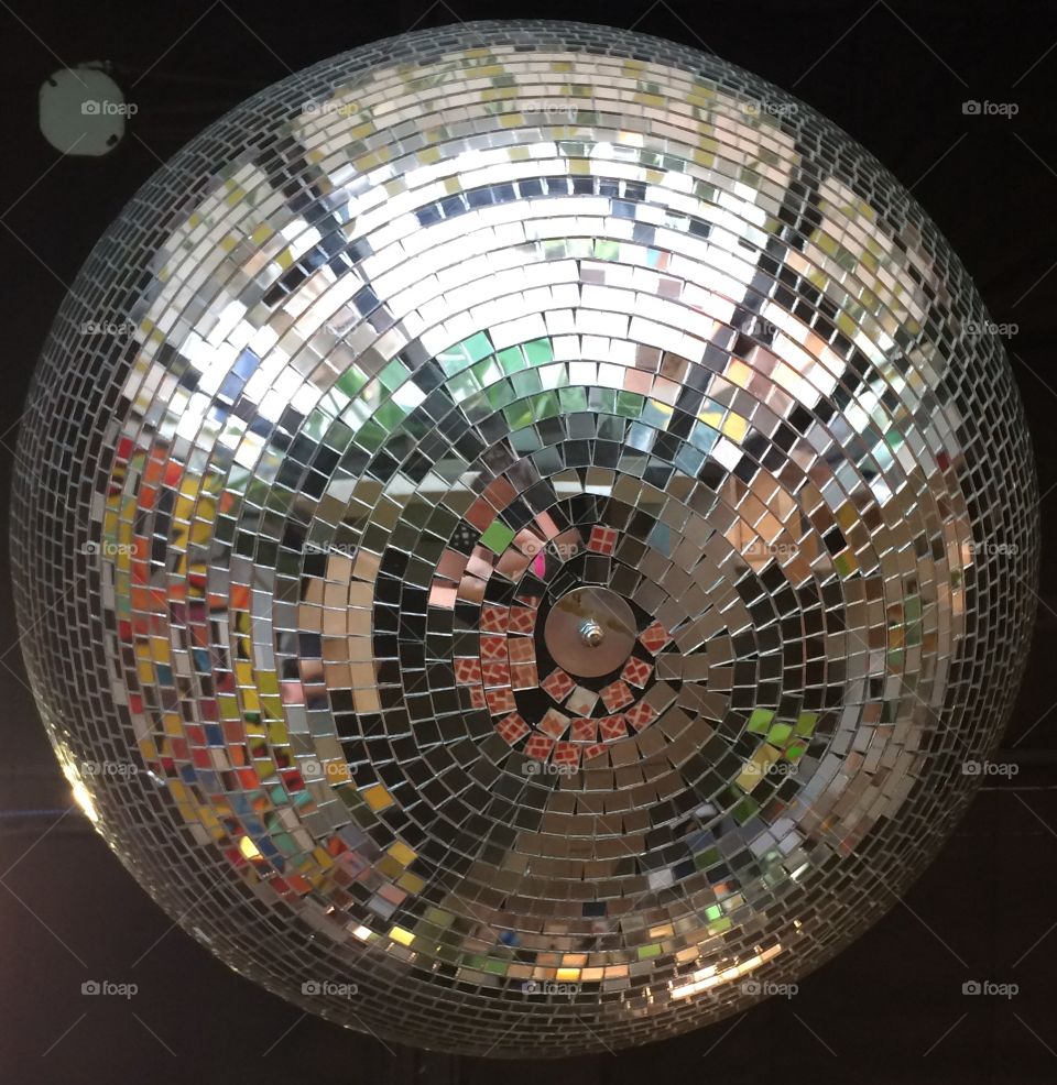 Bottom of a disco ball 