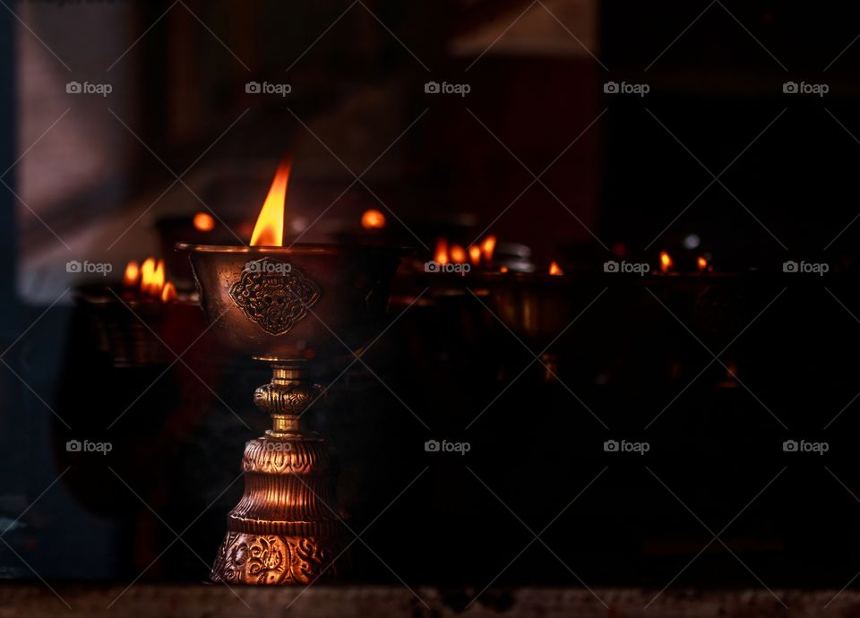 just lit a lamp of love and hope on the day of Diwali..say no to harmful crackers