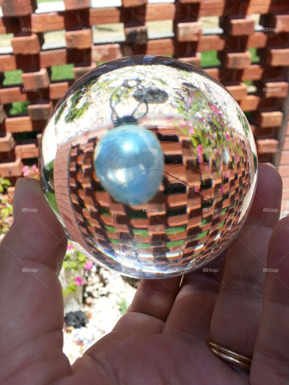 Reflection in magic ball