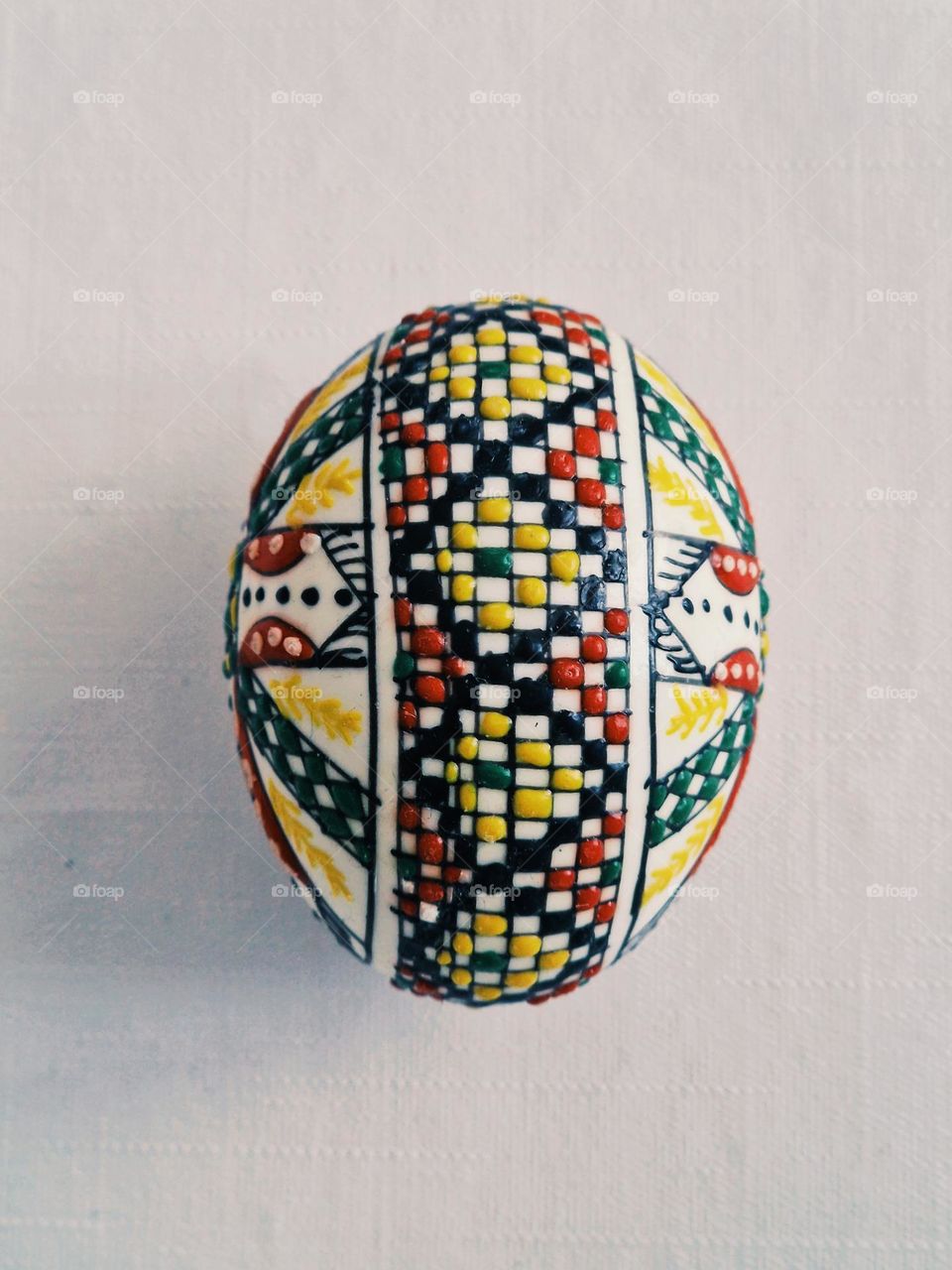 traditionally painted Easter eggs