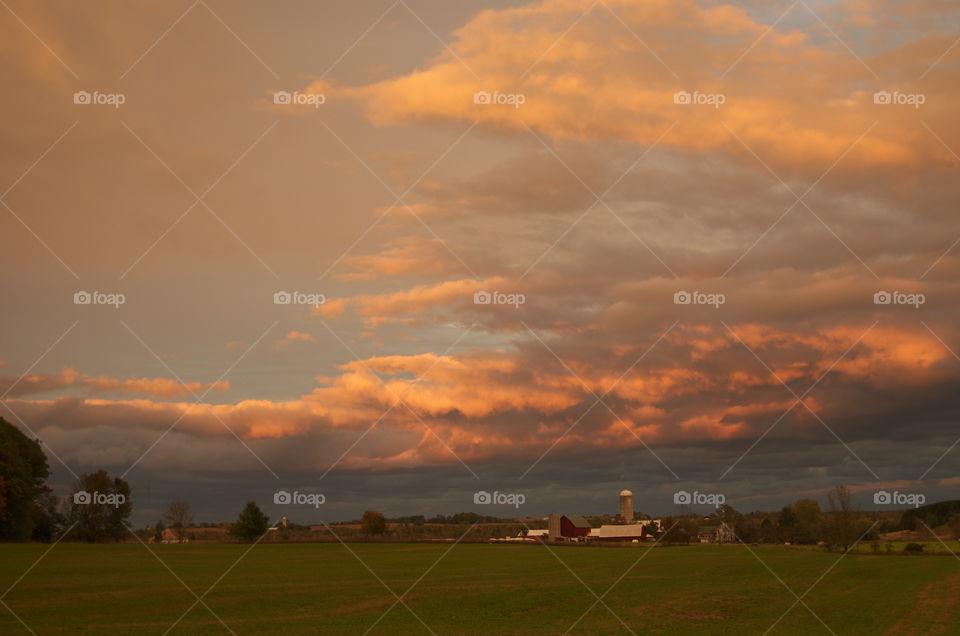 Sunset at the Farm