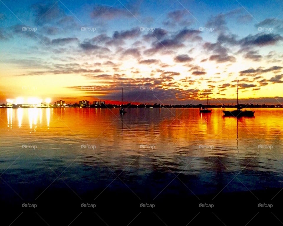 Sunset on Boca Ciega Bay 